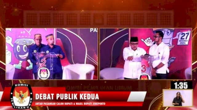 Debat Publik Putaran Kedua Paslon Bupati Jeneponto: Fokus pada Peningkatan Layanan Publik dan Kearifan Lokal