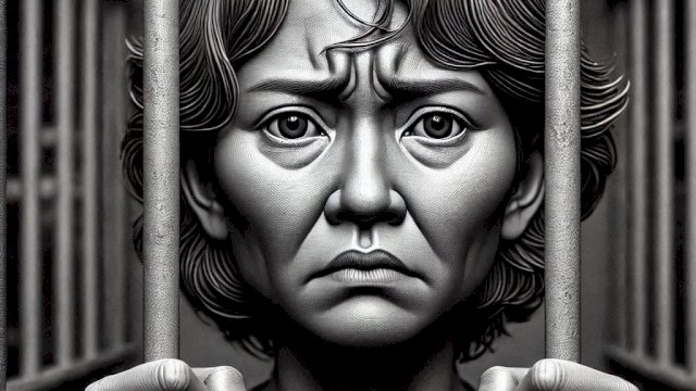 Ilustrasi tahanan perempuan di Sabah Malaysia. (Foto: Gita/HN)