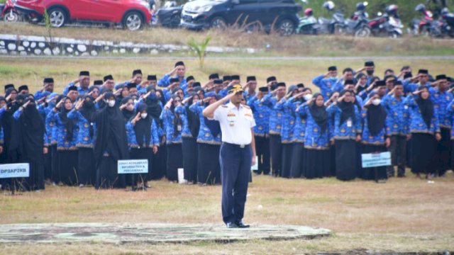 Upacara Harhubnas 2024 di halaman Kantor Bupati Sinjai, ||humas 