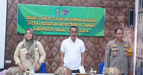 Pj Bupati Sinjai Resmikan Sidang GTRA Redistribusi Tanah 2024