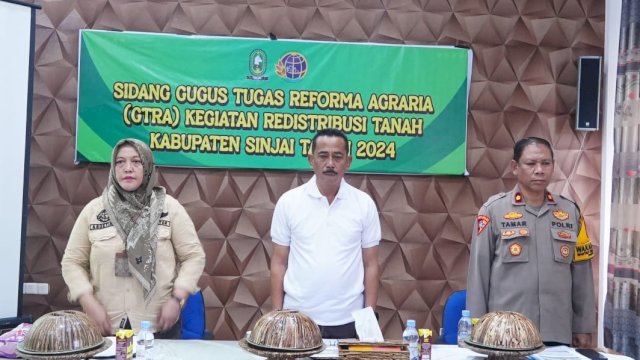 Pj Bupati Sinjai, Andi Jefrianto, resmikan Sidang GTRA Redistribusi Tanah 2024 untuk kesejahteraan masyarakat melalui sertifikasi tanah 