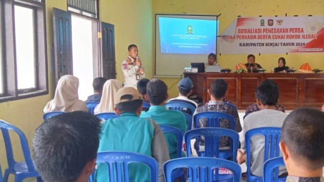Sosialisasi Penegakan Perda terkait Cukai Rokok Ilegal di Aula Kantor Kecamatan Sinjai Borong, Rabu (11/12) ||Ist 