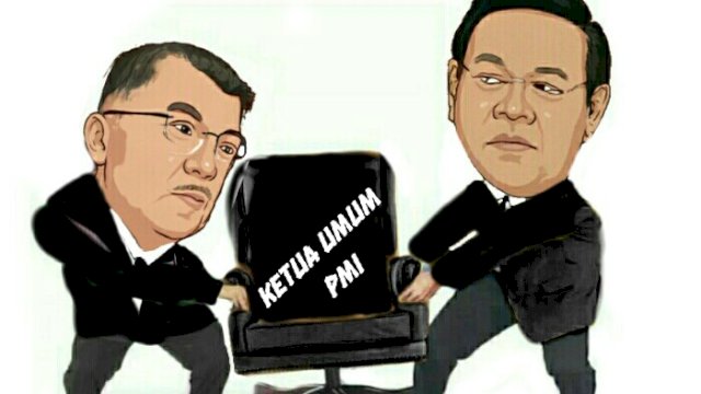 Karikatur Jusuf Kalla dan Agung Laksono (Dodi/harian.news)