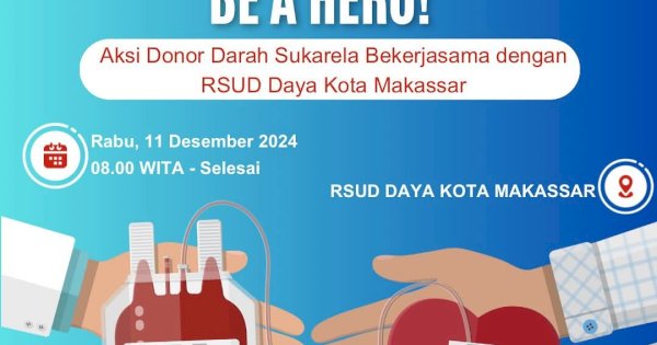 Peduli Sesama, RSUD Daya Makassar Ajak Aksi Donor Darah
