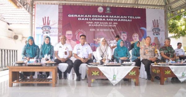 Pemkab Sinjai Rayakan Hari Jadi Sulsel dengan Gerakan Gemar Makan Telur