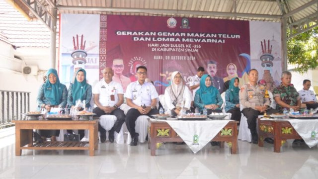 Pemkab Sinjai Rayakan Hari Jadi Sulsel dengan Gerakan Gemar Makan Telur