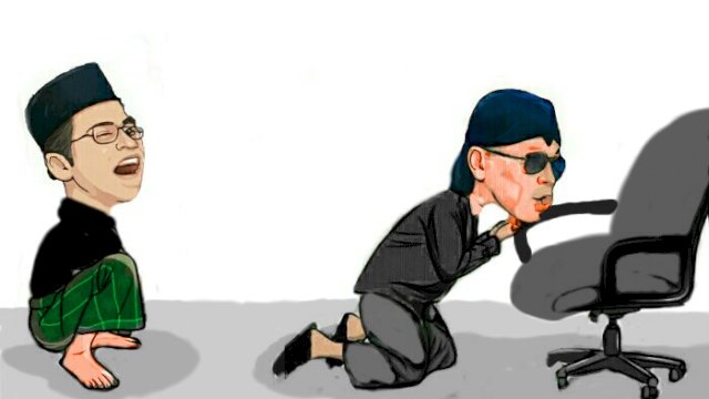 Karikatur Gus Miftah mundur dari jabatan Utusan Khusus Presiden (Dodi/harian.news)