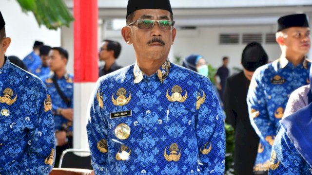 Pj Bupati Sinjai Andi Jefrianto Asapa hadiri upacara HUT KORPRI di lapangan upacara Rujab Gubernur Sulsel ||humas 