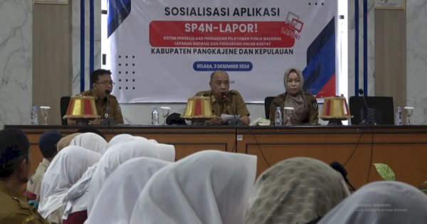 Diskominfo Pangkep Sosialisasikan SP4N-LAPOR untuk Pelajar