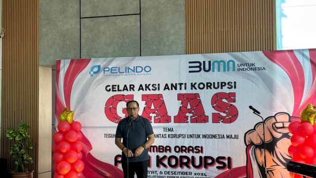 Peringati Hati Anti Korupsi 9 Desember 2024, Pelindo 4 Makassar gelar berbagai kegiatan, Jumat (6/12). Dok. Pelindo