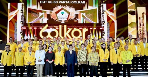 Taufan Pawe Hadiri Puncak HUT ke-60 Partai Golkar, Tegaskan Dukungan pada Pemerintahan Prabowo-Gibran