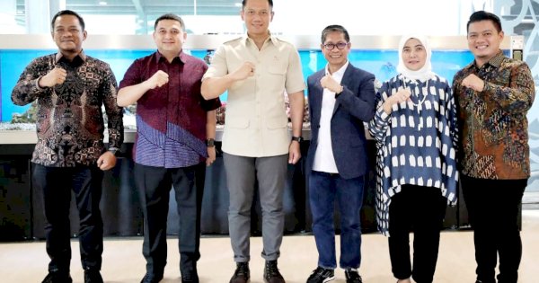 Sowan ke Menko Infra AHY, Mulia Bahas Pembangunan Stadion Hingga Pemeliharaan Kanal di Makassar 