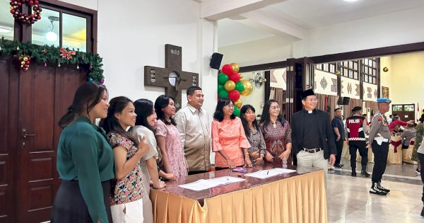 Hadiri Open House Natal Keuskupan Agung Makassar, Appi: Perkuat Persaudaraan