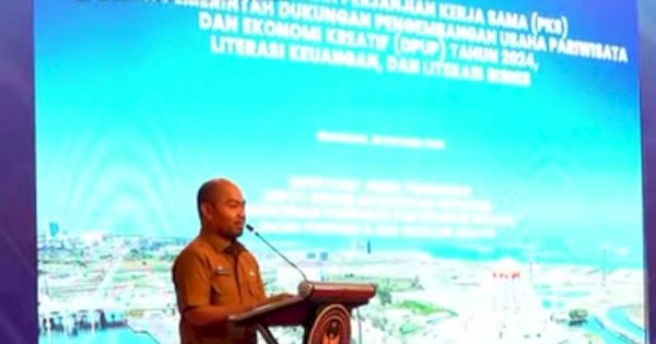 Kadispar Makassar Hadiri Penandatanganan PKS DPUP 2024 dan Literasi Keuangan
