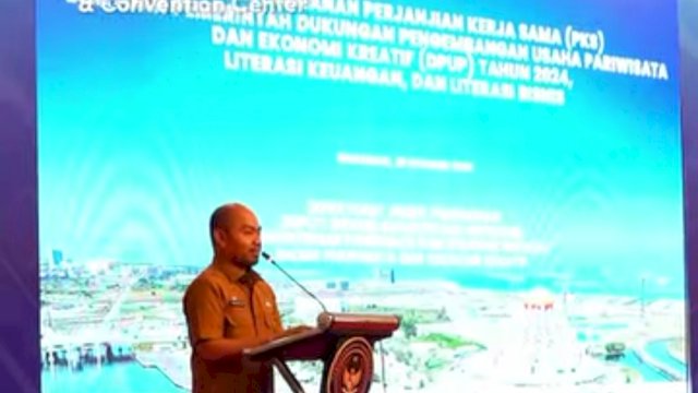 Kadispar Makassar Hadiri Penandatanganan PKS DPUP 2024 dan Literasi Keuangan