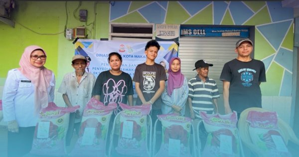 Kadis Sosial Makassar Salurkan Bantuan Permakanan untuk Eks Kusta