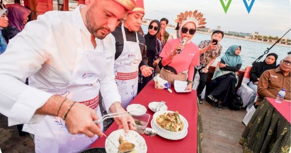 Makassar Gelar Pekan Gastronomi Prancis, Kolaborasi Budaya dan Kuliner di Atas Kapal Pinisi