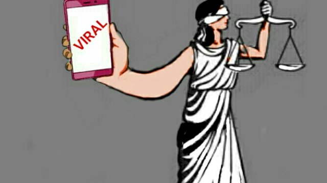 Karikatur No Viral No Justice (Dodi/harian.news)