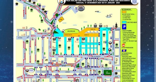Jangan Salah, Intip Penutupan Jalan dan Lokasi Parkir di Malam Tahun Baru