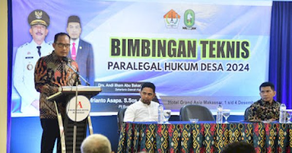 Pj Sekda Sinjai Tekankan Pentingnya Paralegal Desa