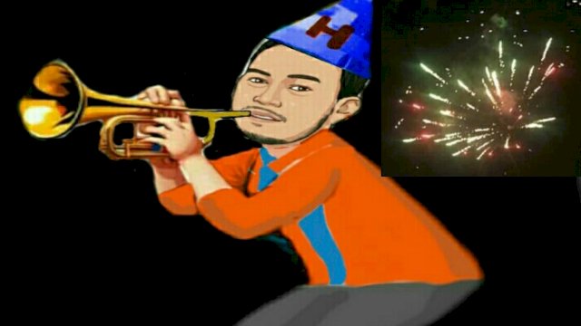 Karikatur perayaan Tahun Baru (dodi/harian.news)