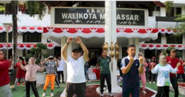 Kadis Sosial Hadiri Senam Bersama dan Perpisahan Pjs. Walikota Makassar