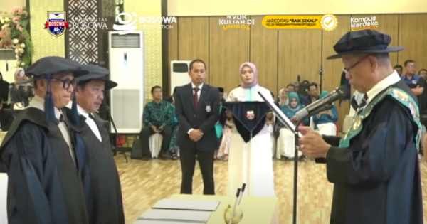 Unibos Kukuhkan Dua Guru Besar, Tambah Daftar Profesor di Akhir 2024