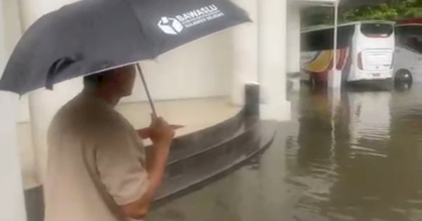 Rumah Jabatan Gubernur dan Sekprov Sulsel Terendam Banjir, Video Viral di Media Sosial