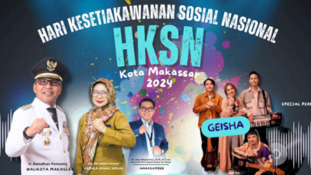 Peringatan Hari Kesetiakawanan Sosial Nasional ke-75 di Makassar