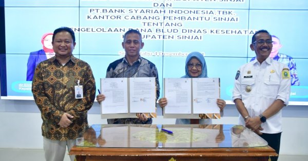 Dinkes Sinjai dan BSI Sinjai Tandatangani Kerjasama Pemanfaatan Layanan BLUD