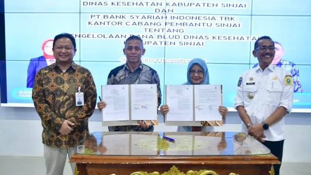 Dinkes Sinjai dan BSI bersinergi tingkatkan pengelolaan keuangan syariah BLUD demi pelayanan kesehatan lebih baik di Sinjai ||Ist 