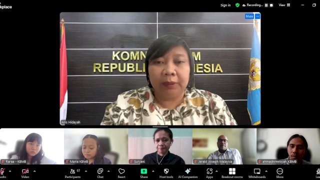 Konferensi Pers dan Peluncuran Laporan PemantauanKoalisi Buruh Migran Berdaulat (KBMB). (Foto: Tangkapan layar zoom)