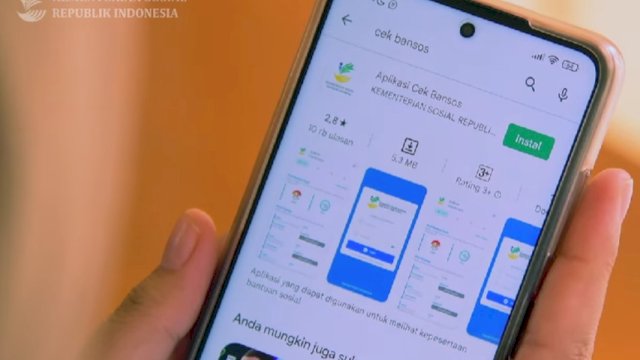 aplikasi cek bansos. Foto: dok Kemensos