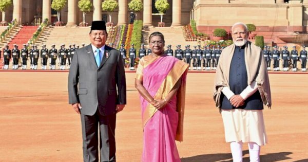 India Sambut Hangat Presiden Prabowo di Rashtrapati Bhavan