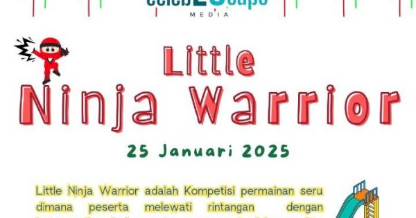 Buruan Daftar! Kompetisi Little Ninja Warrior Siap Digelar di TSM Makassar
