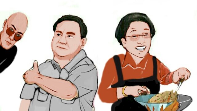 Karikatur nasi goreng Megawati (Dodi/harian.news)