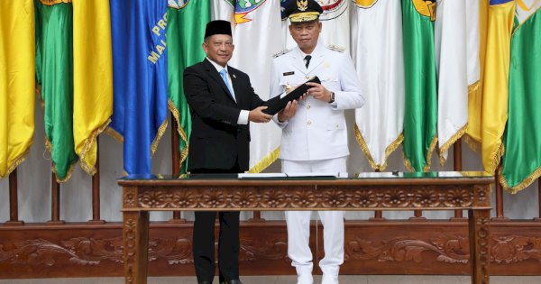 Prof Fadjry Djufry Resmi Dilantik sebagai Pj Gubernur Sulsel, Tegaskan Tak Akan Ada Mutasi