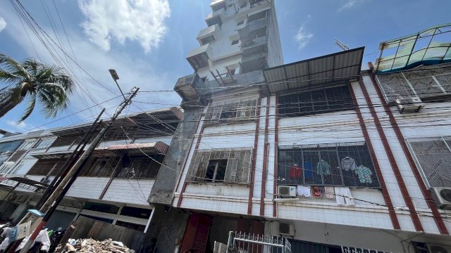 Suasana Bangunan di Jalan Bulusaraung Disidak DPRD Makassar 