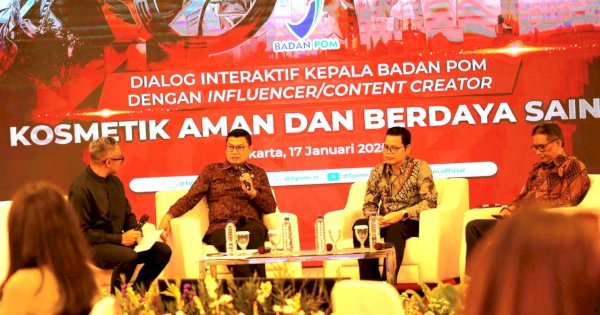 BPOM RI Gandeng Influencer Dorong Kosmetik Aman dan Berdaya Saing