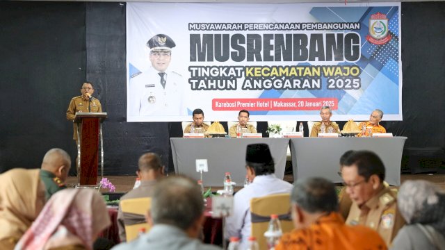 PLH Sekda Buka Musrenbang Kecamatan Wajo, Foto: HN/Sinta.