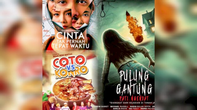 Poster film lokal yang akan tayang di bioskop bulan Februari 2025 ||gridb_harian.news