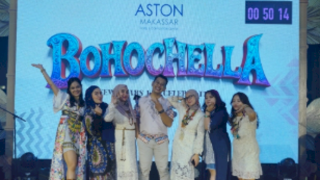 Gemerlap Bohochella di Aston Makassar, Sambut Tahun Baru dengan Pesta Penuh Kejutan