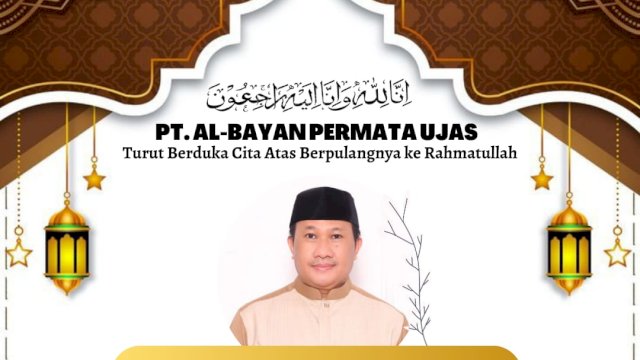 Ucapan belasungkawa atas meninggalnya Ustad Usman Jasad. Pict: ist