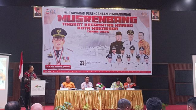 Plh Sekda Makassar, M Yasir dalam Musrenbang Kecamatan Mariso. Foto: HN/Andirasikah