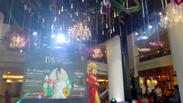 Gelaran Luxury Wedding Vaganza di Claro Hotel Makassar. (Foto: Gita/HN)
