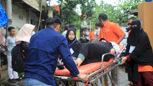 Simulasi kesiapsiagaan bencana banjir. (Foto: dok)