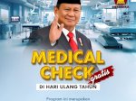 Anggarkan Rp 3,2 Triliun, Prabowo Gratiskan Pemeriksaan Kesehatan Bagi Warga yang Ulang Tahun