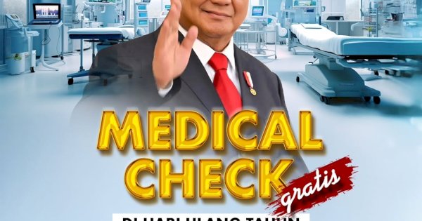 Anggarkan Rp 3,2 Triliun, Prabowo Gratiskan Pemeriksaan Kesehatan Bagi Warga yang Ulang Tahun
