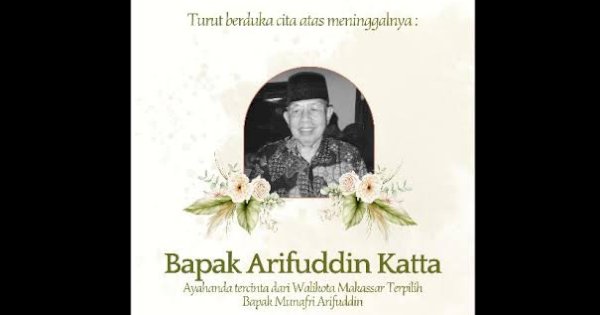 Ayahanda Wali Kota Makassar Terpilih Tutup Usia