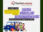 Jadwal Libur Sekolah Idulfitri 2025, 26 Maret-8 April